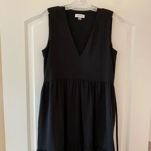 Calvin Klein tiered little black dress